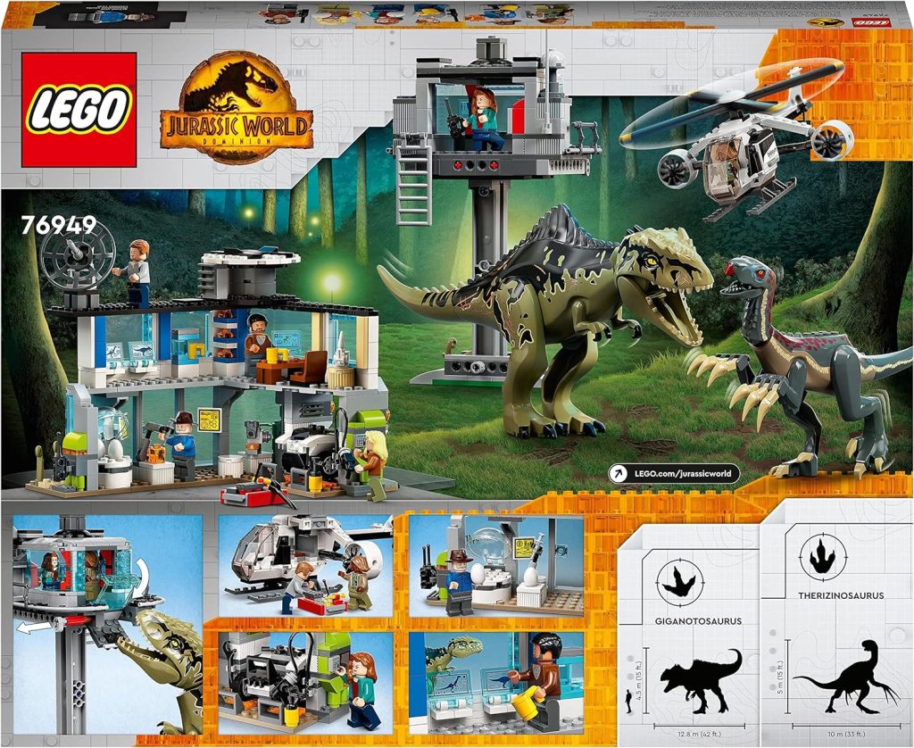 Alquiler sets de Lego 76949 Ataque del Giganotosaurio y el Therizinosaurio